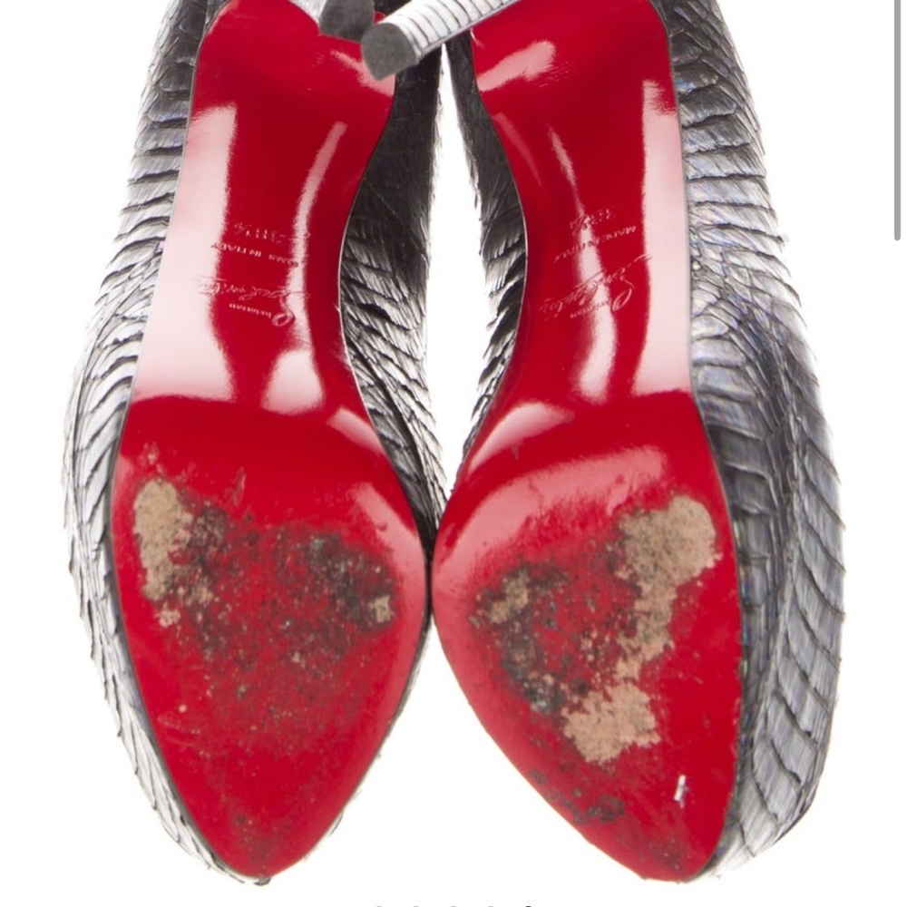 Christian Louboutin Python Platform Pumps - image 1